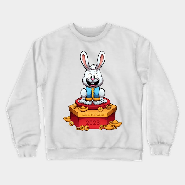 2023 Year of the Rabbit Crewneck Sweatshirt by TheMaskedTooner
